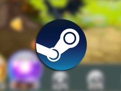 Una captura de pantalla del juego con el logotipo de Steam superpuesto.