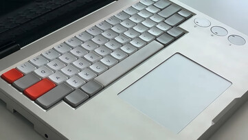 Teclado del proyecto de portátil Campus de Flurples. (Fuente de la imagen: Flurples en YouTube)