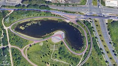 GNSS, alrededor del lago