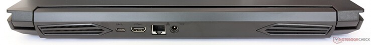 Parte trasera: 1x USB-C 3.1 Gen 2, HDMI 2.0 (con HDCP), Gigabit LAN, fuente de alimentación
