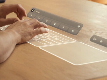 Las gafas Meta VR pueden proyectar un teclado virtual sobre cualquier superficie plana.