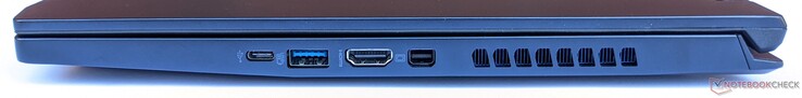 Derecha: 2x USB 3.1 Gen 2, HDMI, Mini DisplayPort
