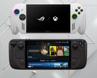 ROG Xbox Ally y Steam Deck OLED fotografiados