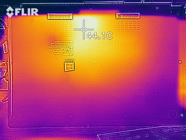 Desarrollo de calor, parte inferior (carga)