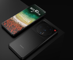 Renders conceptuales del Xiaomi Mix 5 Pro. Es probable que el Xiaomi 12 Ultra tenga un aspecto similar. (Fuente: LetsGoDigital)