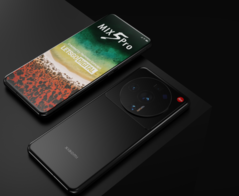 Renders conceptuales del Xiaomi Mix 5 Pro. Es probable que el Xiaomi 12 Ultra tenga un aspecto similar. (Fuente: LetsGoDigital)