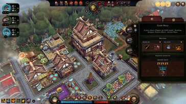 Una imagen que muestra una ciudad en *Against the Storm*.