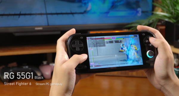 La Anbernic RG 55G1 también se puede utilizar para transmitir juegos desde un ordenador.