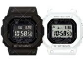 El reloj Casio GW-5000HS-1 negro y el Casio GW-5000HS-7 blanco. (Fuente de la imagen: Great G-Shock World - aumentado con AI)