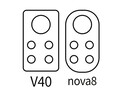 Presunto Honor Esquemas de la cámara trasera del V40 y del Huawei Nova 8. (Fuente: Twitter)