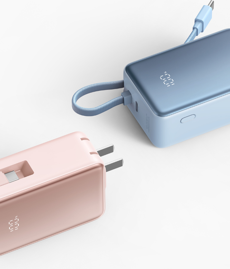La Xiaomi 3-in-1 Power Bank 5000 33W tiene clavijas plegables. (Fuente de la imagen: Xiaomi)