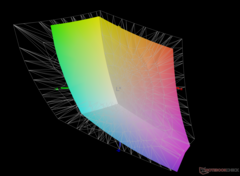 frente a Adobe RGB - 68,2% de cobertura