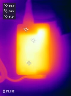 Fuente de alimentación durante la prueba de resistencia