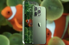 Los renders no oficiales del iPhone 14 Pro Max y del iPhone 14 Pro se basan en rumores y filtraciones. (Fuente de la imagen: @4RMD3/Apple - editado)