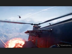 Captura de pantalla de las imágenes del modo battle royale de Battlefield 6. (Fuente de la imagen: temporyal en X)