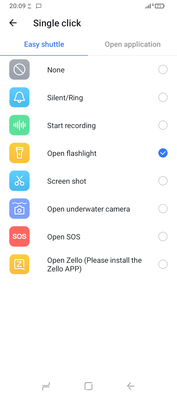 Selección de lo que hace el botón de acción personalizado. (Fuente de la imagen: Sergey Tarasov - Notebookcheck)