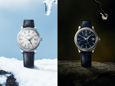 De izquierda a derecha, el Grand Seiko SBGM255 "Snowdrop" (esfera blanca) y el SBGM257 "Moondrop" (esfera azul marino), en la imagen. (Fuente de la imagen: Grand Seiko)