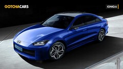 Um canal automotivo do YouTube lançou novas imagens de renderização do próximo sedan elétrico da Hyundai chamado Ioniq 6 (Imagem: GotchaCars)