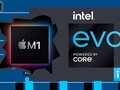 Intel ha apuntado al chip Apple M1 en una serie de diapositivas para promocionar los portátiles con la etiqueta Intel Evo. (Fuente de la imagen: Intel/Applesutra - editado)