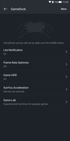 Software del teléfono para juegos Xiaomi Black Shark