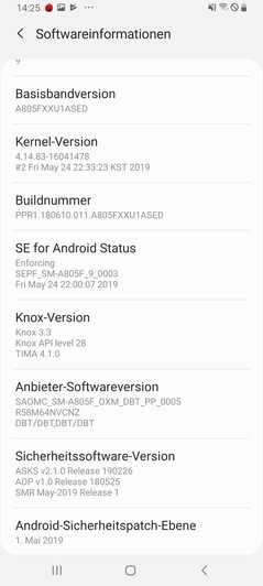 Samsung Galaxy A80 software