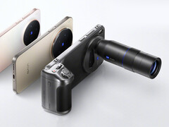 El Vivo X300 Pro con su accesorio de kit de cámara acoplado. (Fuente de la imagen: Vivo - editado)