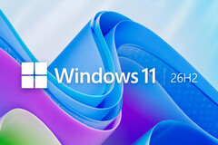 Logotipo de Windows 11 26H2. La actualización incorpora varias mejoras de rendimiento.