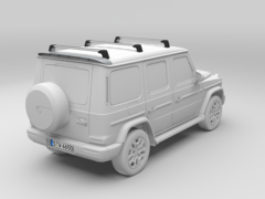 El próximo Mercedes Clase G EQ aparentemente se mantiene fiel al aspecto cuadrado de la Clase G. (Fuente de la imagen: Mercedes-Benz)