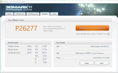 3DMark 11 (GPU + 70 MHz, VRAM + 110 MHz)