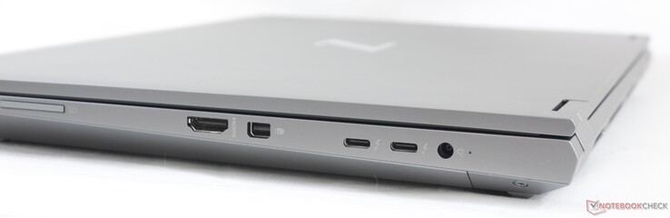 Bien: Lector de tarjetas SD, HDMI 2.0b, Mini DisplayPort 1.4, 2x USB-C con Thunderbolt 3, adaptador de CA