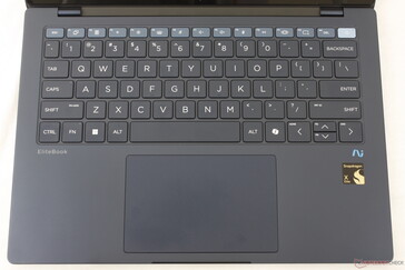 La primera fila de teclas tiene un color diferente al resto para ayudar a distinguir visualmente el modelo de otros de la serie EliteBook