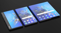 Un render de &quot;Huawei rollable&quot;. (Fuente: LetsGoDigital) 