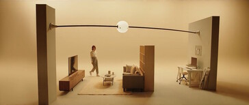 Puede instalarse con configuraciones de raíles flexibles (fuente de la imagen: captura de pantalla del vídeo del producto)