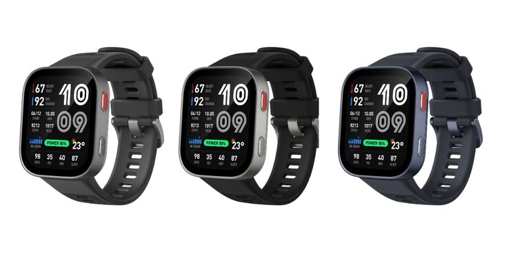 El smartwatch Amazfit Bip Max está disponible en colores gris, negro y azul