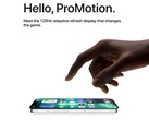 La pantalla ProMotion de 120Hz en el iPhone 13 Pro y el iPhone 13 Pro Max supuestamente no estará disponible en todos los iPhone 14 (Imagen: Apple)