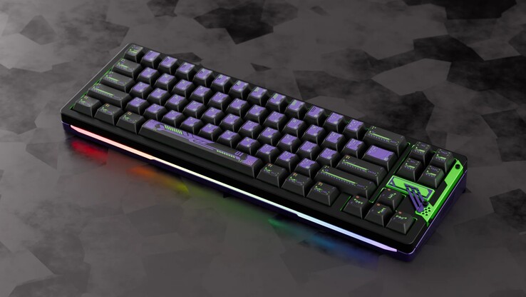 La Slice68 HE vendrá en un colorway morado con temática EVA-01. (Fuente de la imagen: Chilkey)
