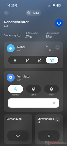 Control del dispositivo mediante una aplicación