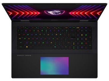 MSI Titan 18 HX - Panel táctil RGB. (Fuente de la imagen: MSI)