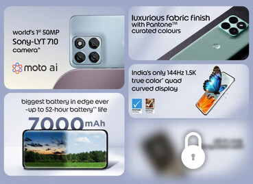 Especificaciones básicas recién reveladas del Motorola Edge 70 Fusion