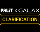 Una imagen que muestra tanto el logotipo de Palit como el de su submarca Galax