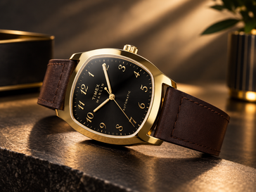 El reloj Timex Marlin Tonneau TW2Y84500IK con correa de piel marrón