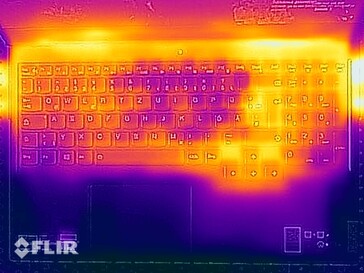 Prueba de esfuerzo de temperaturas superficiales (arriba)