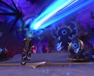 Escena de World of Warcraft de un hechicero alcanzado por un rayo azul abrasador (Fuente de la imagen: Windowscentral.com)