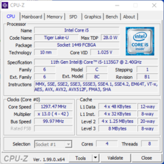 Información del sistema: CPU-Z CPU