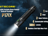 El Nitecore P17iX ofrece las mismas características que el P27iX, sólo que con un cabezal más pequeño