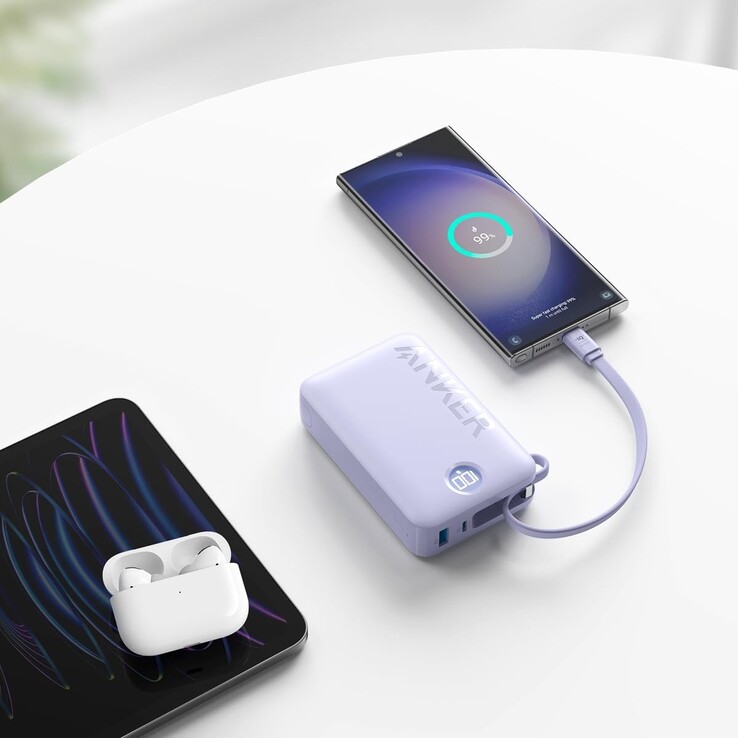 El nuevo Anker Power Bank con cable USB-C integrado. (Fuente de la imagen: Anker)