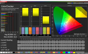 CalMAN: Colores mezclados - perfil de colores vivos, espacio de color de destino DCI P3