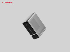 El colorido SMATR 900 es otro mini PC Strix Halo. En la imagen: el PC compacto. (Fuente de la imagen: PC Watch)