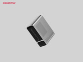 El colorido SMATR 900 es otro mini PC Strix Halo. En la imagen: el PC compacto. (Fuente de la imagen: PC Watch)