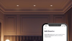 La luz LED de Crestron puede atenuar las luces interiores para adaptarlas a tu ritmo circadiano. (Fuente de la imagen: Crestron)